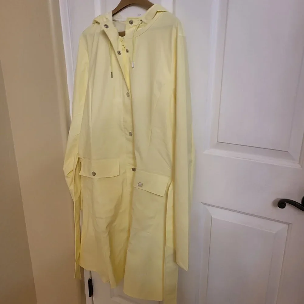 RAINS - Curve W Jacket Color (yellow) Size: Medium NWT - Picture 7 of 12